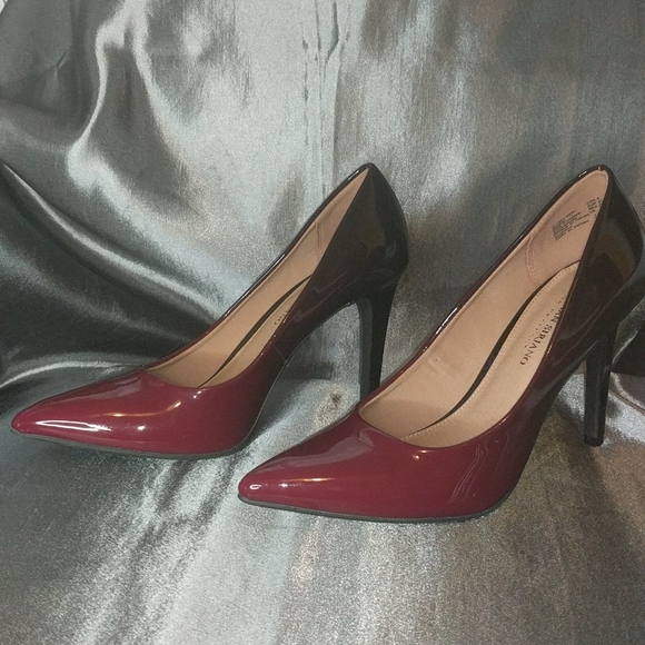 Christian Siriano Shoes - Cranberry-plum ombré pumps